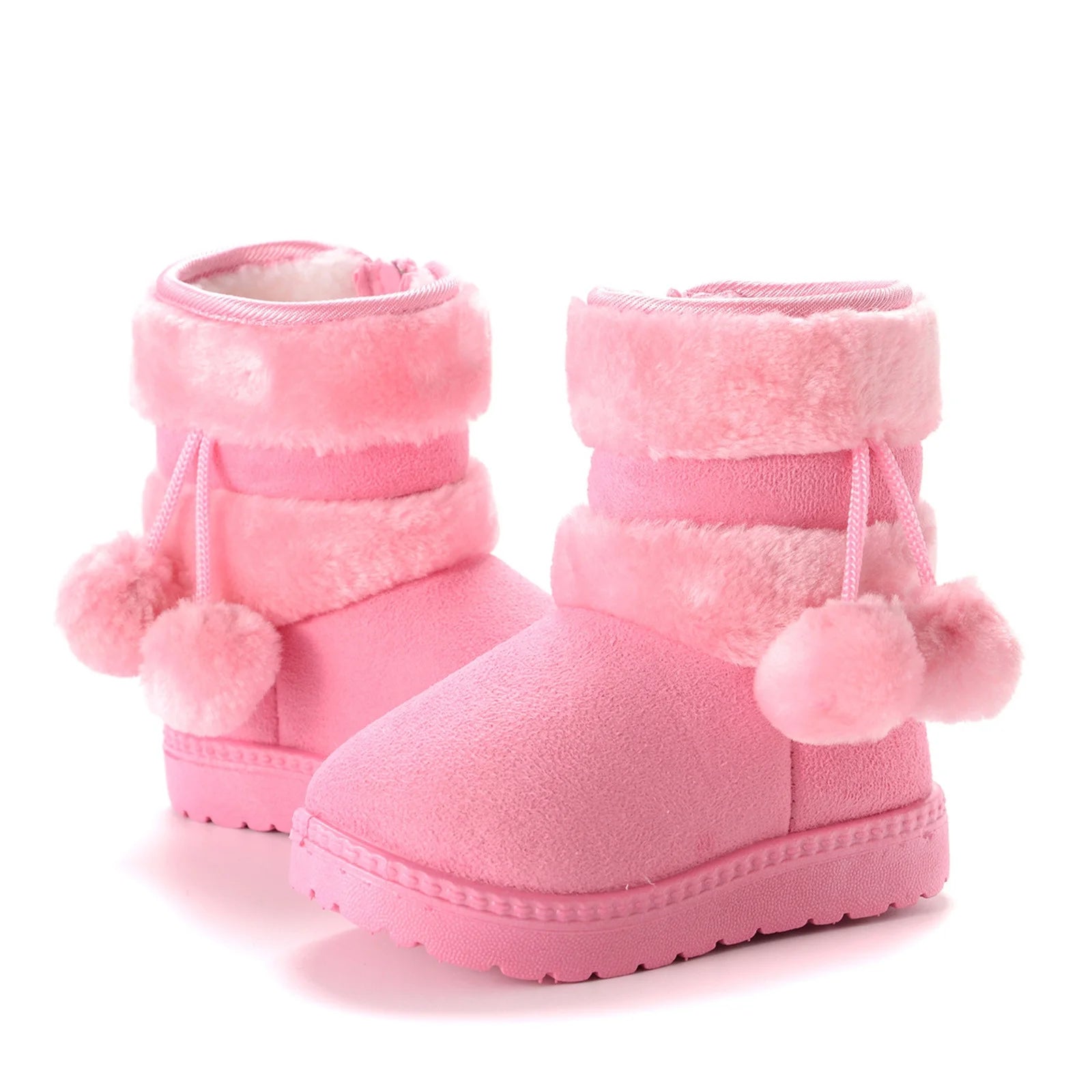 Toddler Little Kids Winter Snow Ankle Boots Non Slip Soft Sole Cotton Snow Boots for Boys Girls Kids Outdoor Winter Walking Shoes Infant Hiking Snow Boots