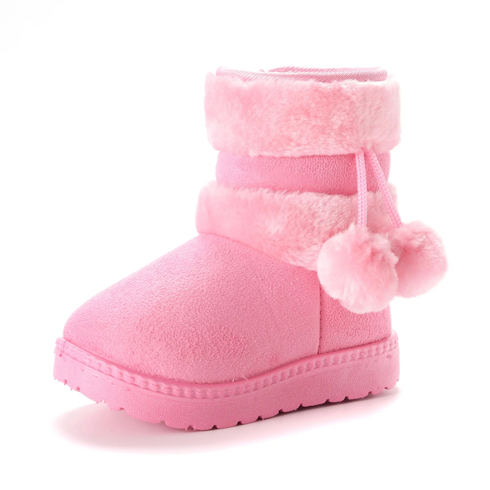 Toddler Little Kids Winter Snow Ankle Boots Non Slip Soft Sole Cotton Snow Boots for Boys Girls Kids Outdoor Winter Walking Shoes Infant Hiking Snow Boots