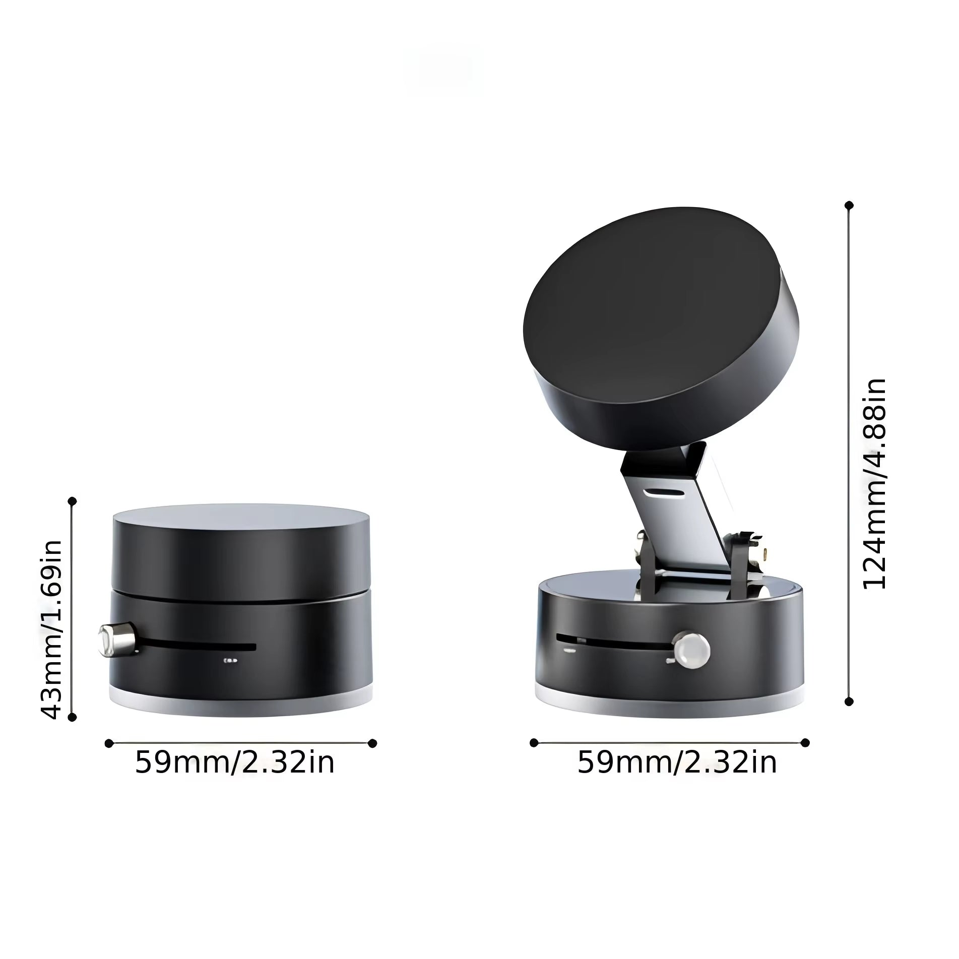 2025 New Magnetic Suction Car Phone Mount Foldable and Retractabl, Hands-Free Magnetic Cell Phone Holder for All Smooth Surface